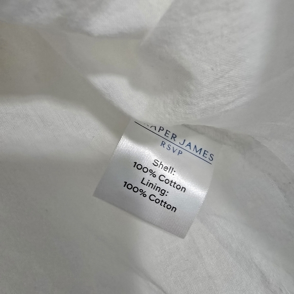 Draper James RSVP Eyelet Shirtdress tie waist Nautical picnic romantic white - Picture 8 of 8